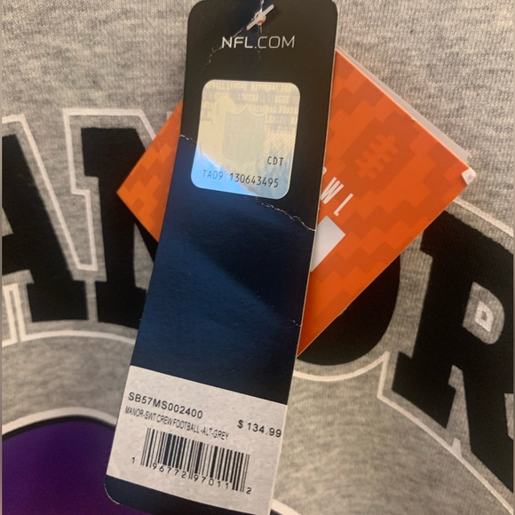 NWT Manor Arizona Gray Super Bowl LVII NFL Origins Retro Pullover Sweatshirt - Picture 3 of 8